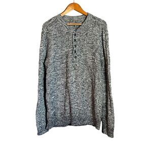 L.L. Bean 100% cotton knit 1/4 button sweater‎